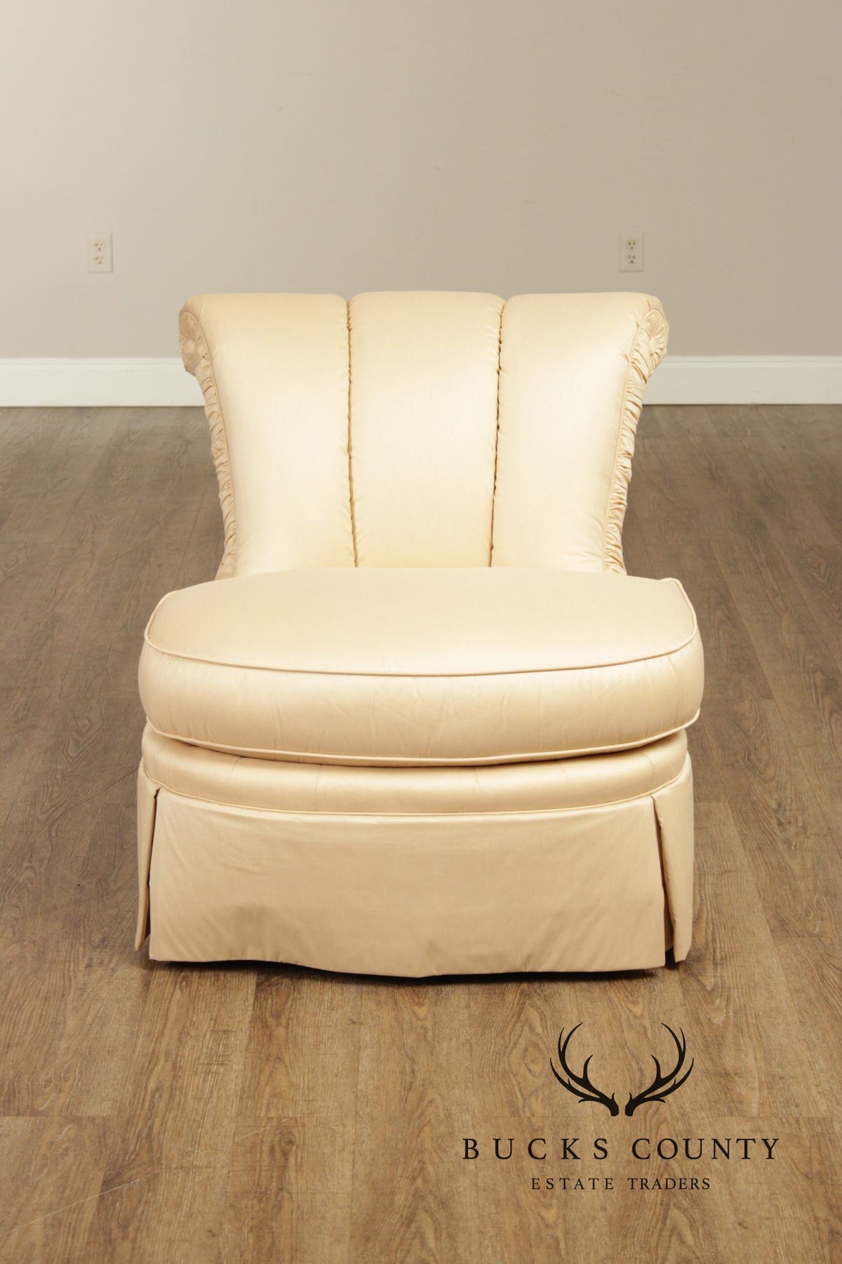 Century Furniture Pair of Upholstered Slipper Chairs