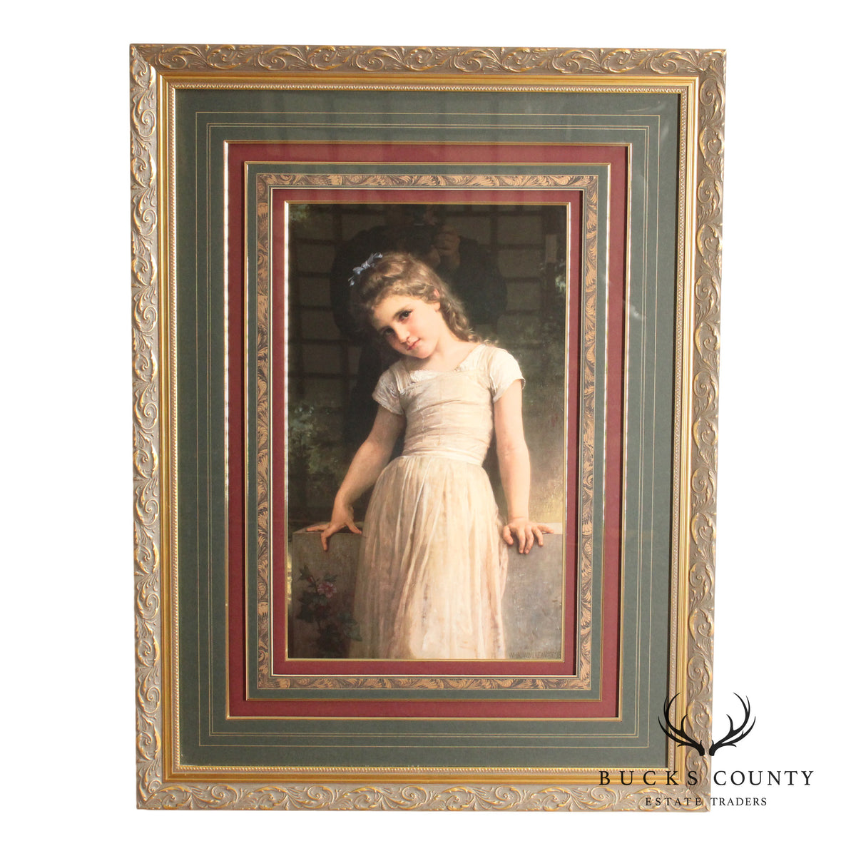 William-Adolphe Bouguereau Framed Print, 'L'Espieglerie'