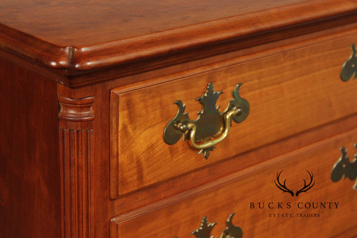 Robert Whitley Chippendale Style Hand Crafted Cherry Chest Of Drawers