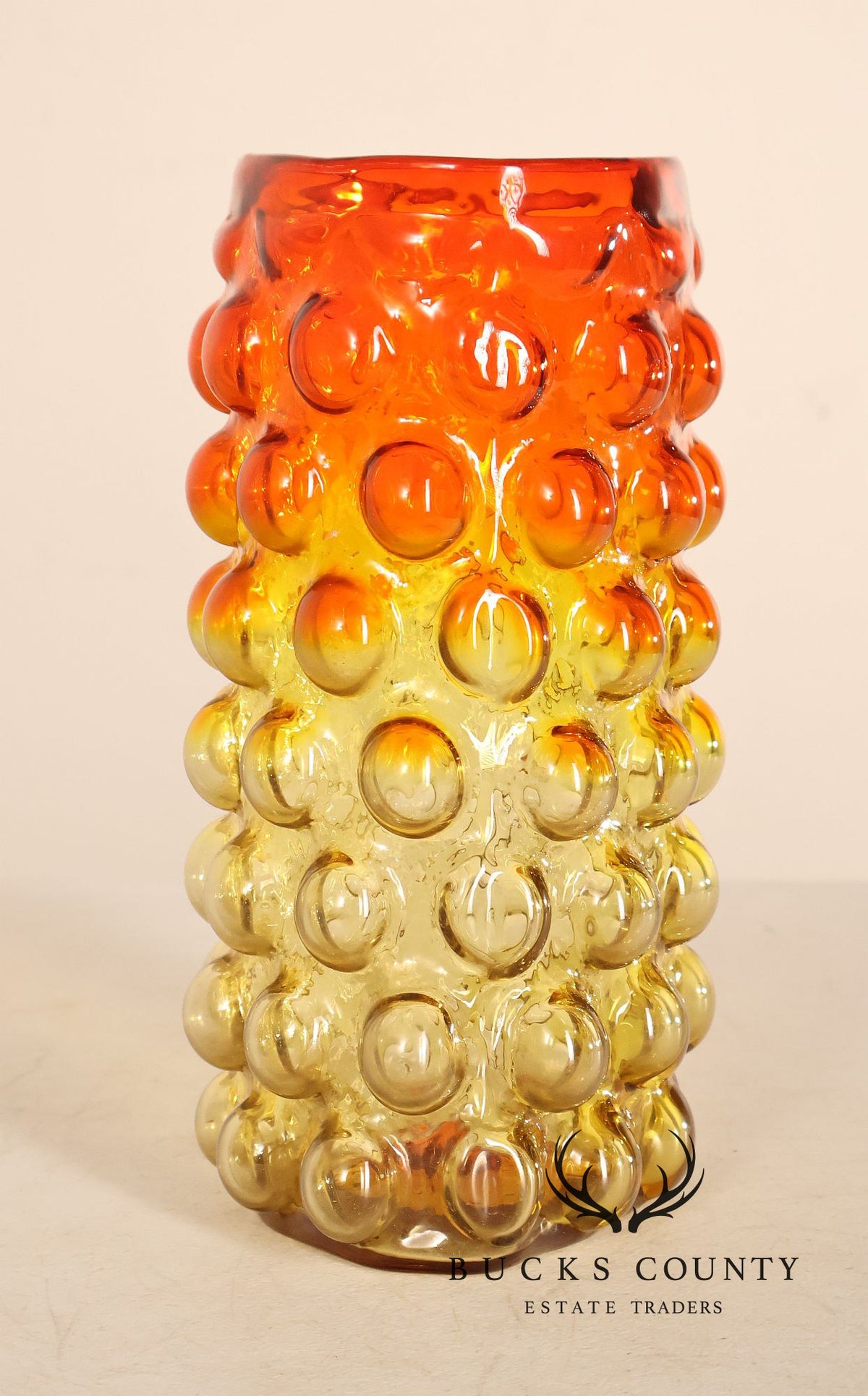 Blenko Mid Century Modern Bubble Glass Vase