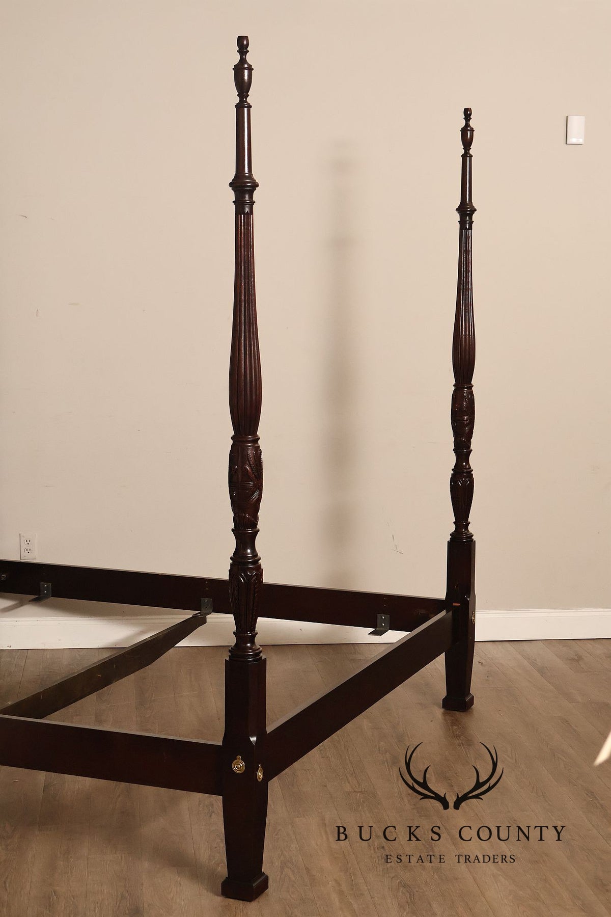 Century Furniture Claridge Collection Georgian Style Mahogany King Size Four Poster Bed