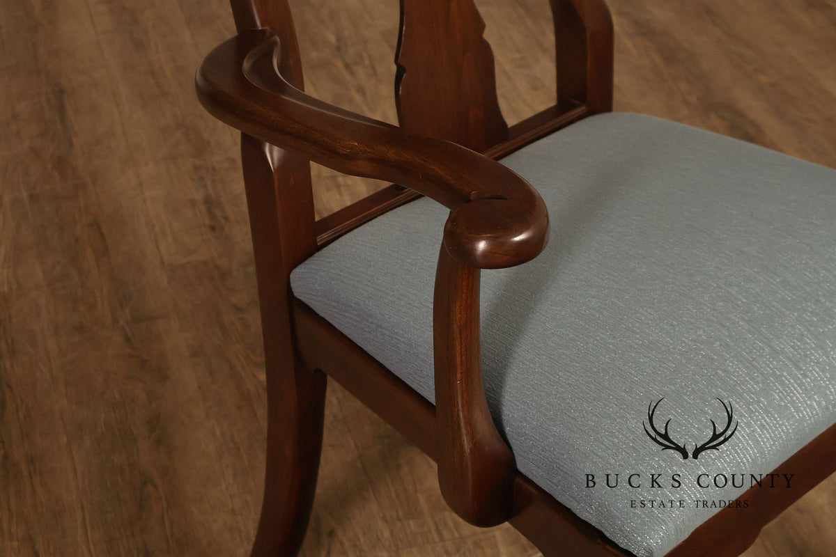 Ethan Allen Georgian Court Queen Anne Style Cherry Dining Armchair