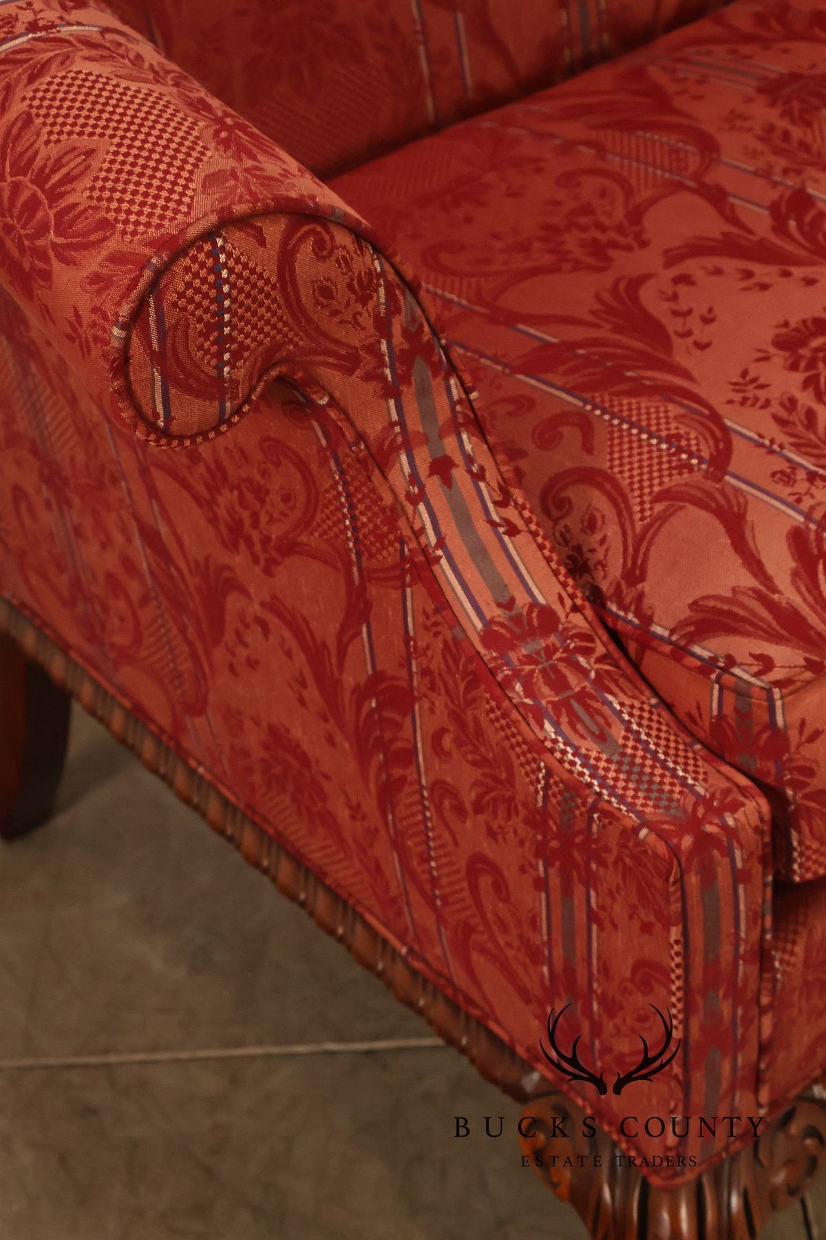 Hickory Chair 'Historical James River Plantations' Pair of Mahogany Sofas