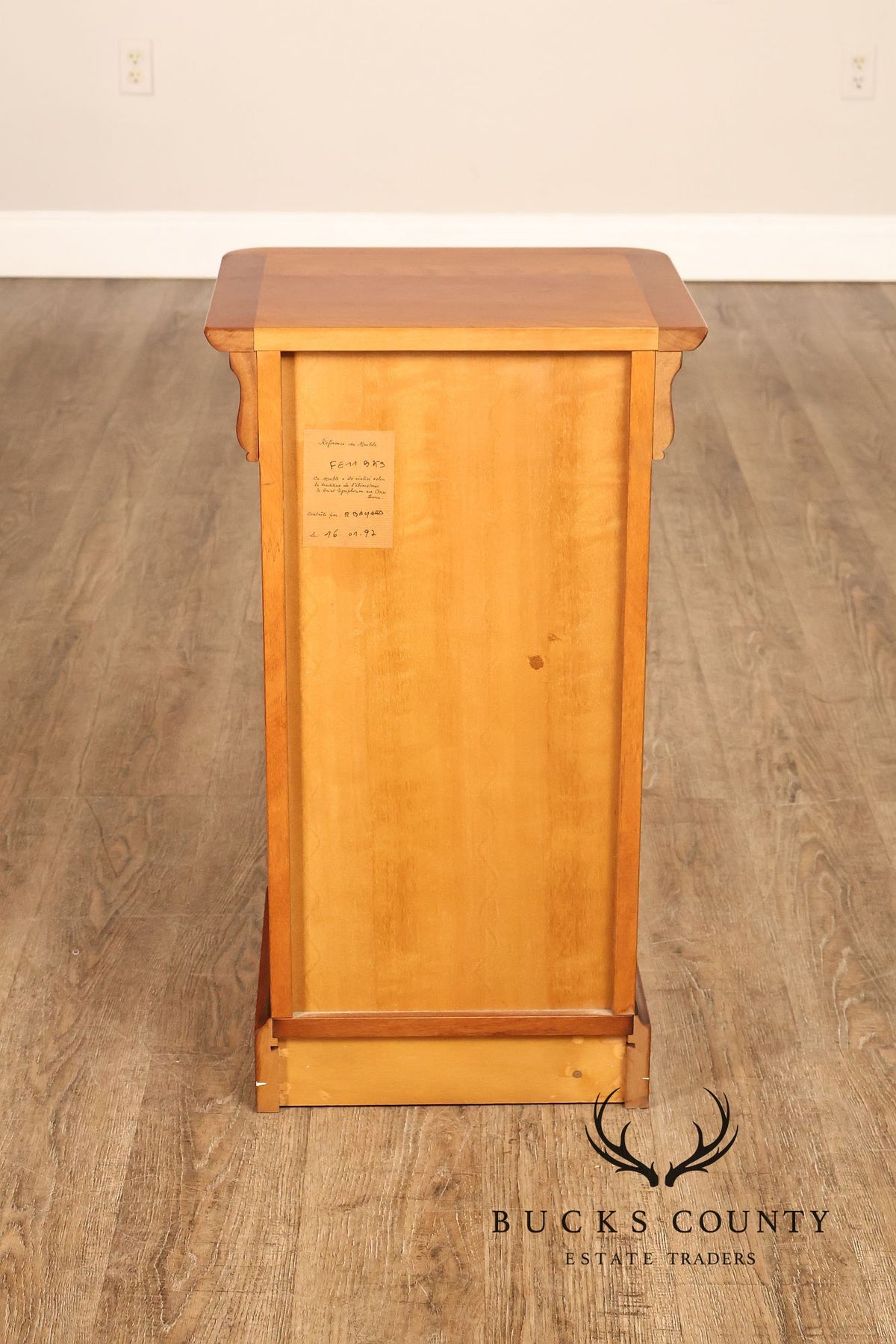 French Louis Philippe Style Pair Of Cherry Nightstands
