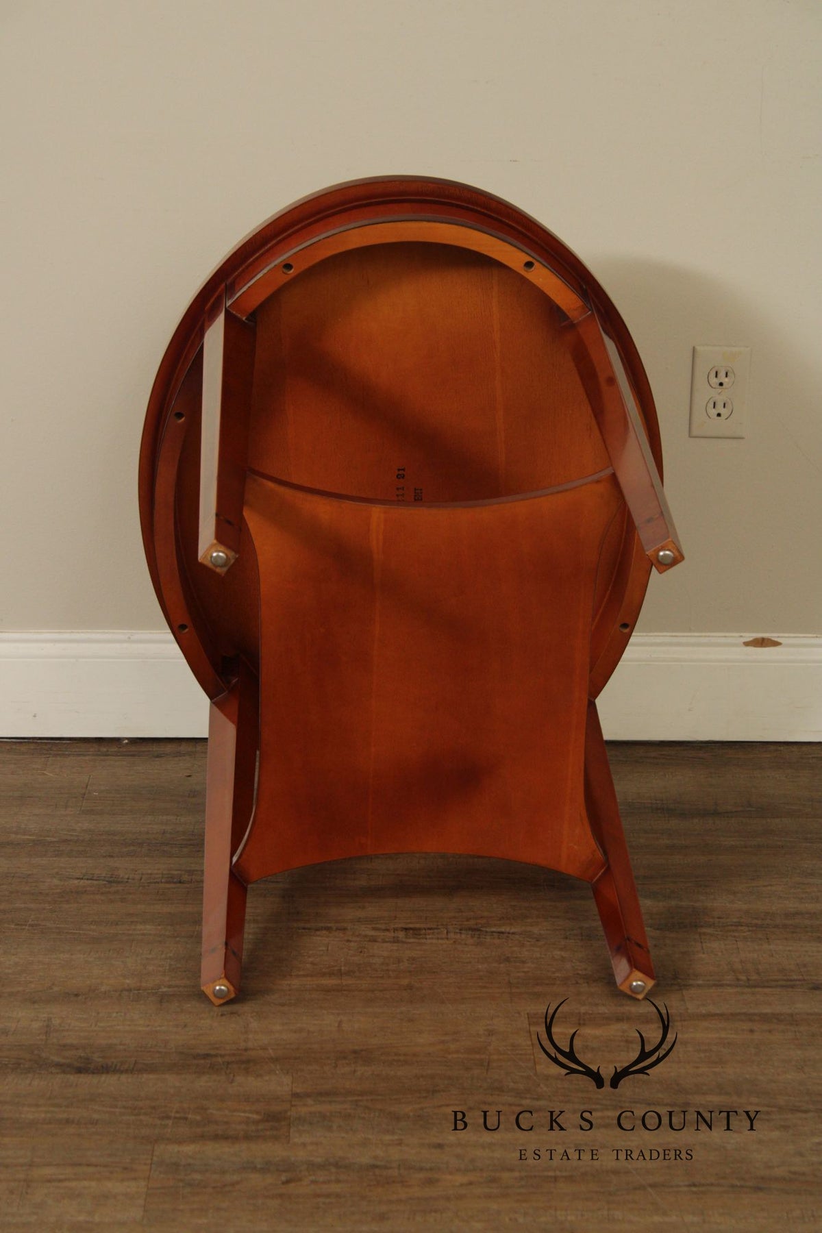 Kindel Federal Style Oval Inlaid End Table