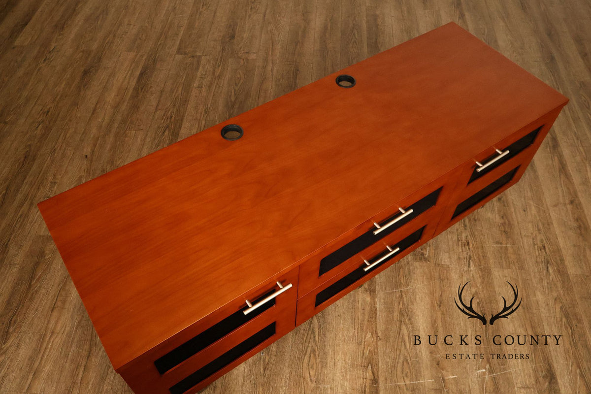 BDI Contemporary Cherry Finish TV Media Console