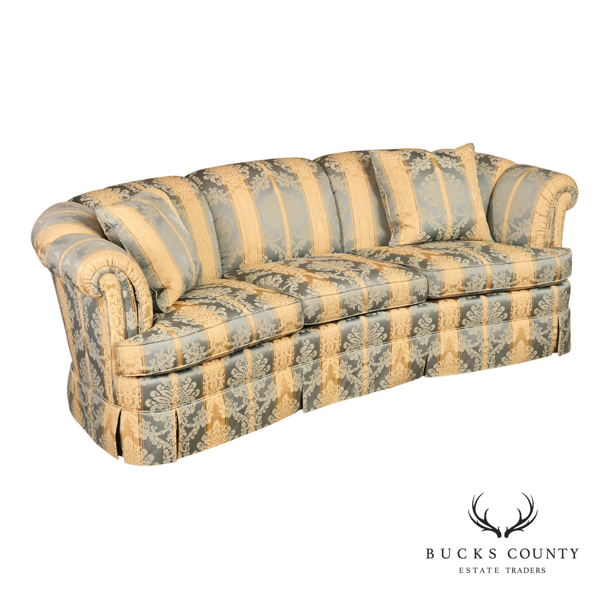 Kindel Custom Upholstered Channel Back Sofa
