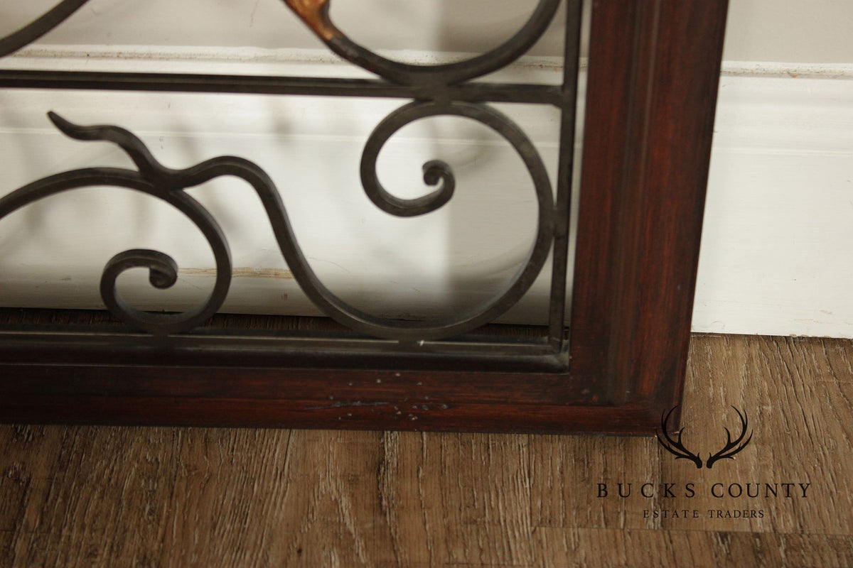 Spanish Baroque Style Partial Gilt Wrought Iron Wall Decor