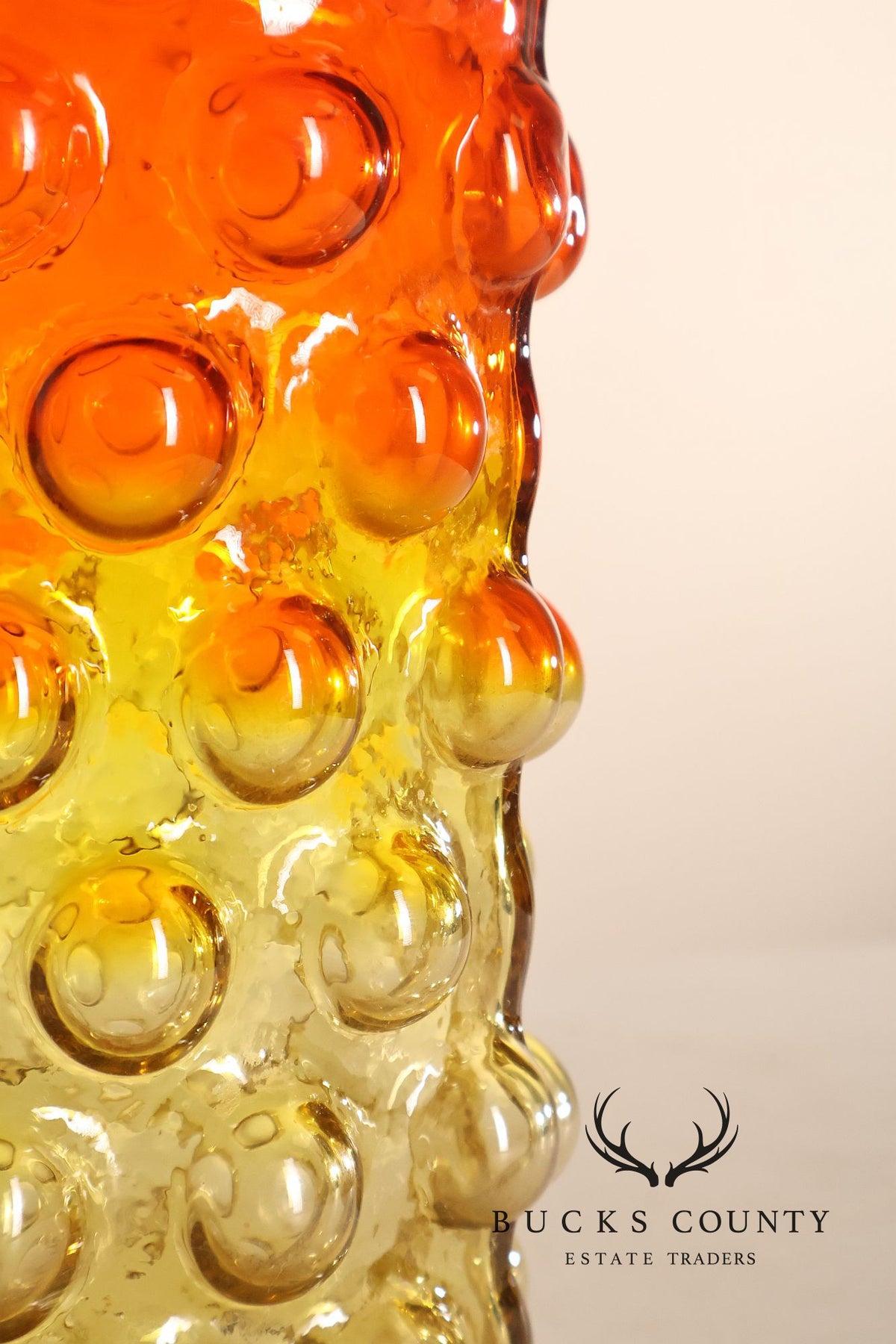 Blenko Mid Century Modern Bubble Glass Vase