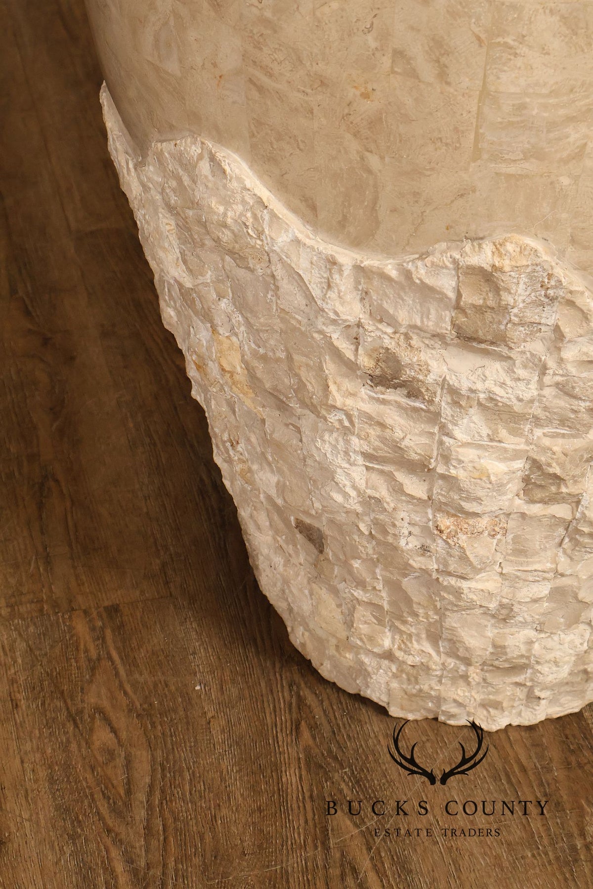 Contemporary Tessellated Stone Floor Vase