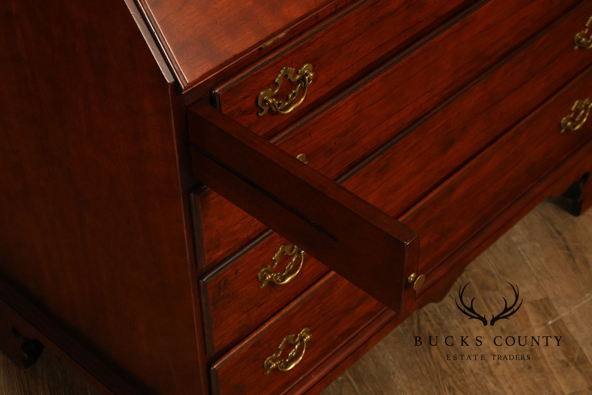 Wright Table Company New England Cherry Secretary Desk Bookcase