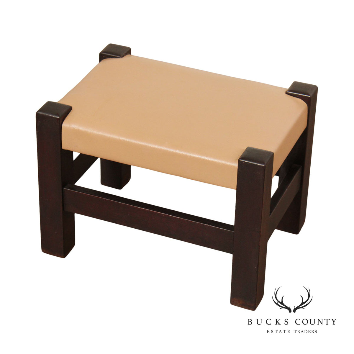 Frank S. Harden Co. Antique Mission Footstool