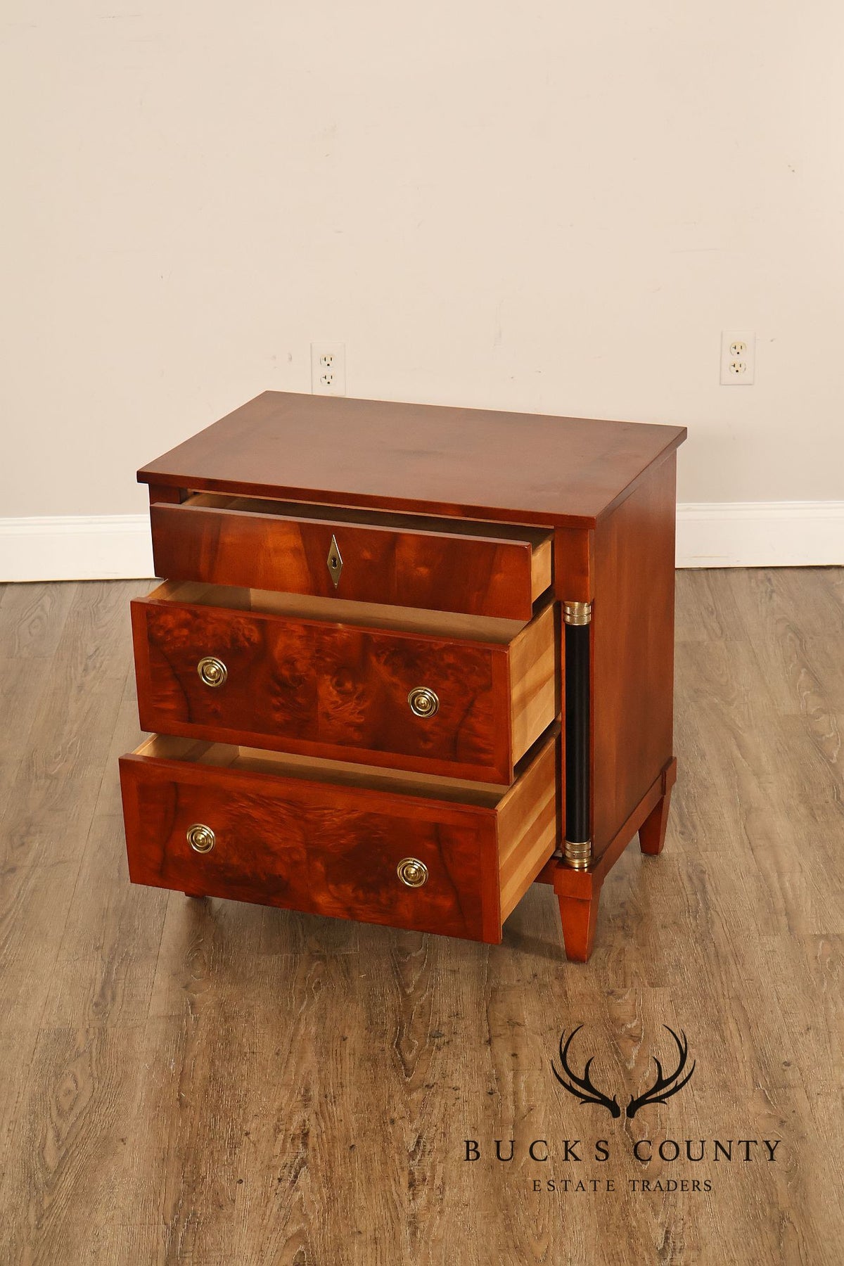 Century Furniture Biedermeier Style Mahogany Nightstand