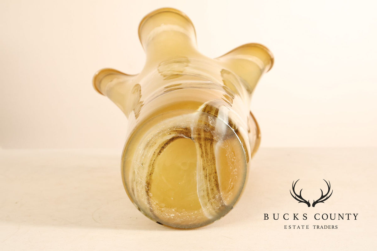 Murano Hand-Blown Glass Vase