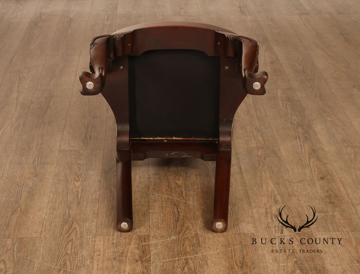 Kittinger Colonial Williamsburg Georgian Style Set Of Six Mahogany Side Dining Chairs CW-146