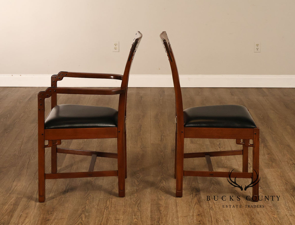 Stickley Pasadena Bungalow Blacker House Set Of Six Mahogany Dining Chairs