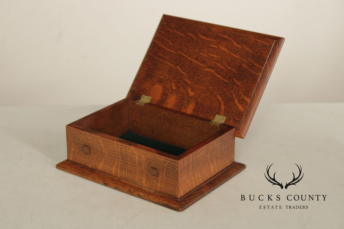Stickley Mission Collection Oak Desk Box