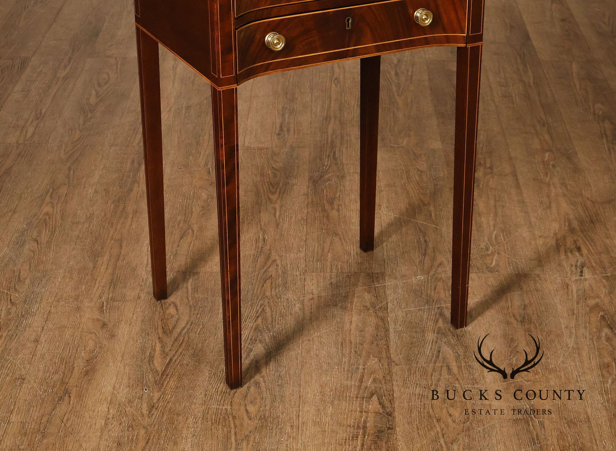 Stickley Colonial Williamsburg Mahogany Inlaid Federal Style End Table