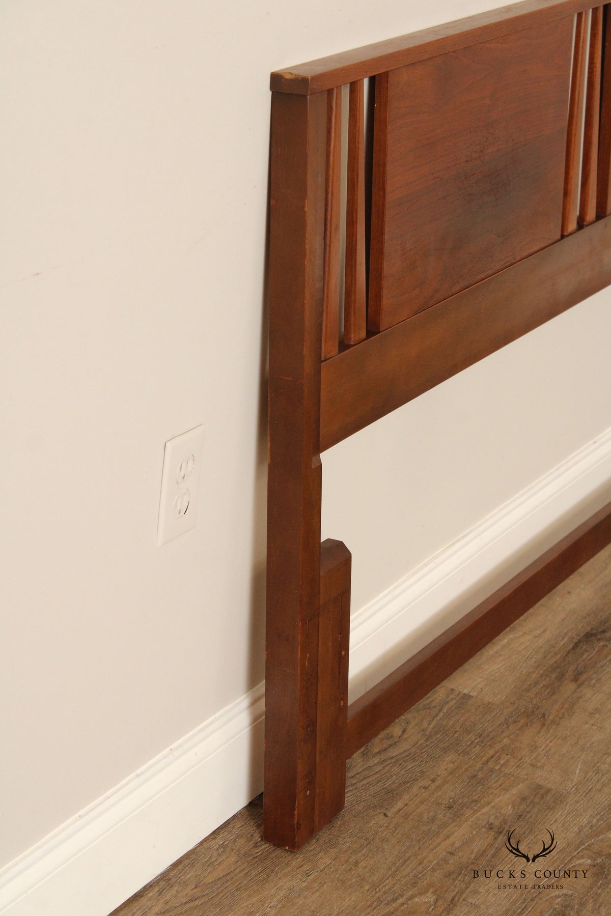 Mid Century Modern Walnut Queen Headboard