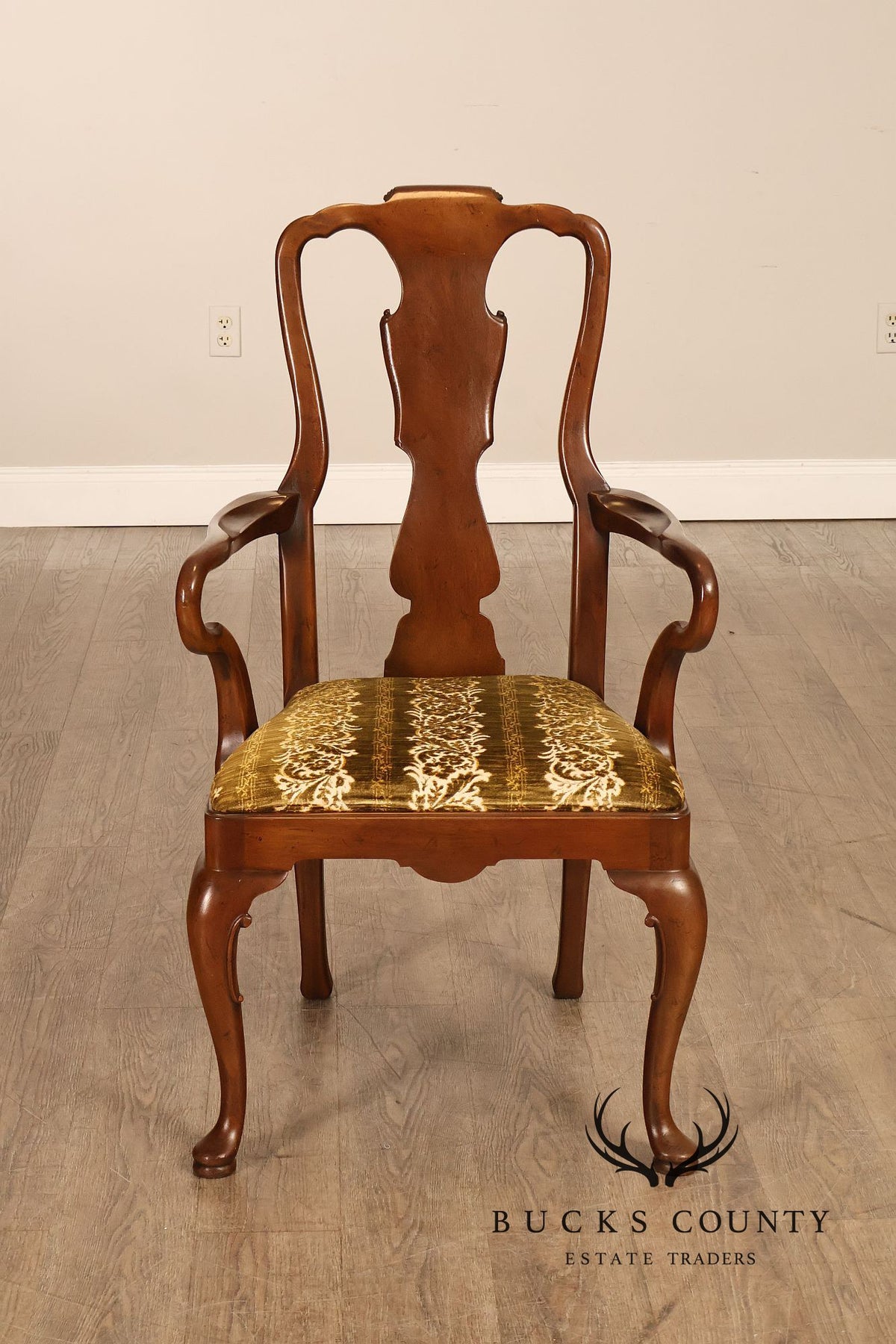 Henredon '18th Century Portfolio' Set Of Six Walnut Dining Chairs