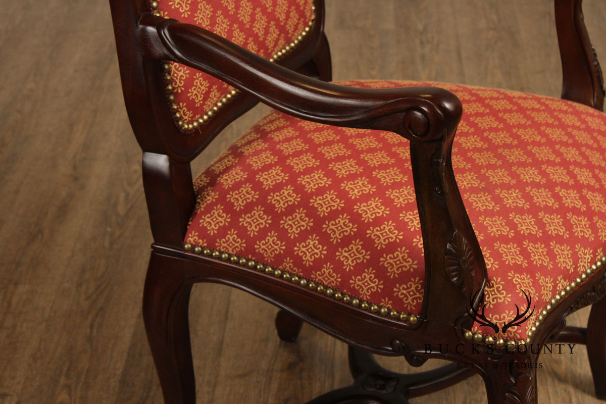Andre Originals French Louis XV Style Set Of Eight Dining Chairs