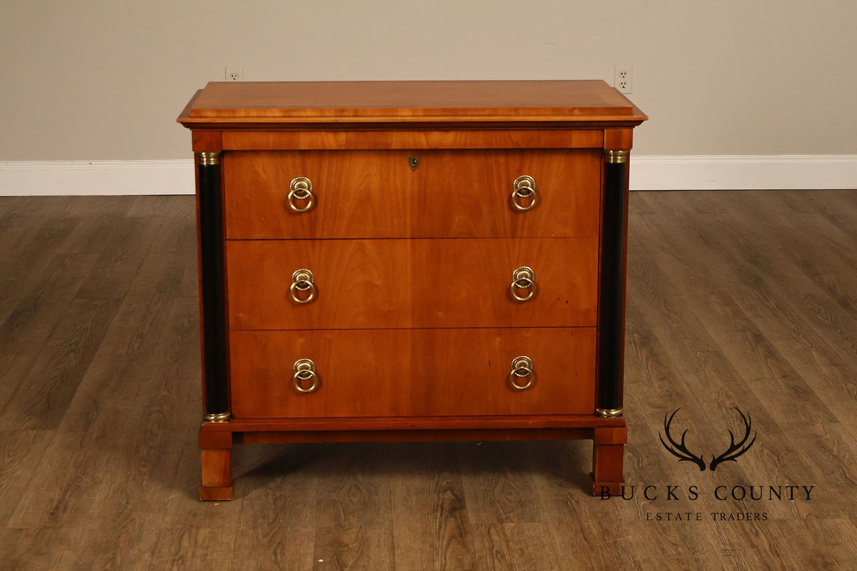 Baker Biedermeier Style Chest of Drawers with Ebonized Columns