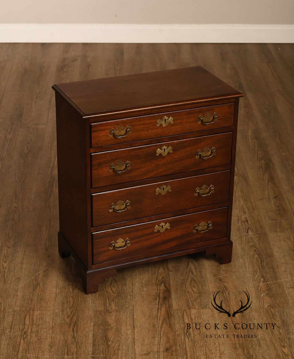 Chippendale Style Mahogany Bedside Chest