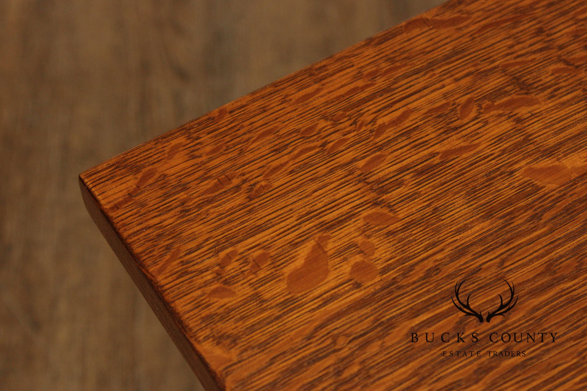 Stickley Mission Collection Oak Spindle Coffee Table