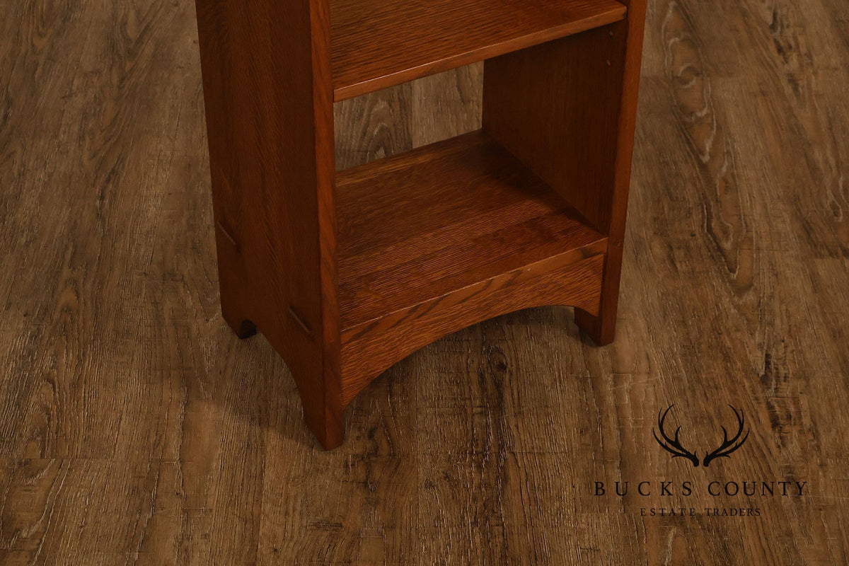 Stickley Mission Collection Oak Magazine Stand Bookcase