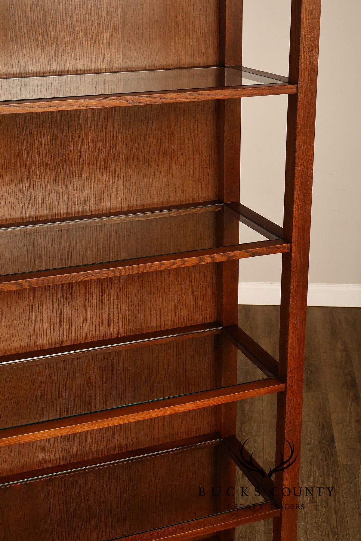 Stickley Surrey Hills Pair of Oak Bookcases