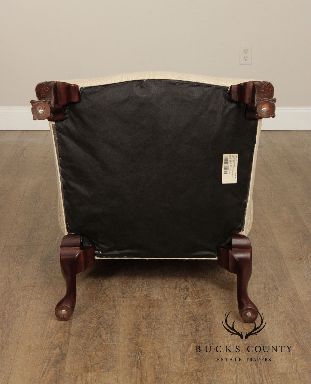 Georgian Style Mahogany Gainsborough Library Armchair