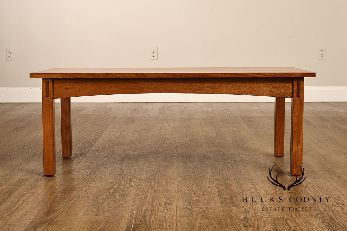 Stickley Mission Collection Oak Cocktail Table