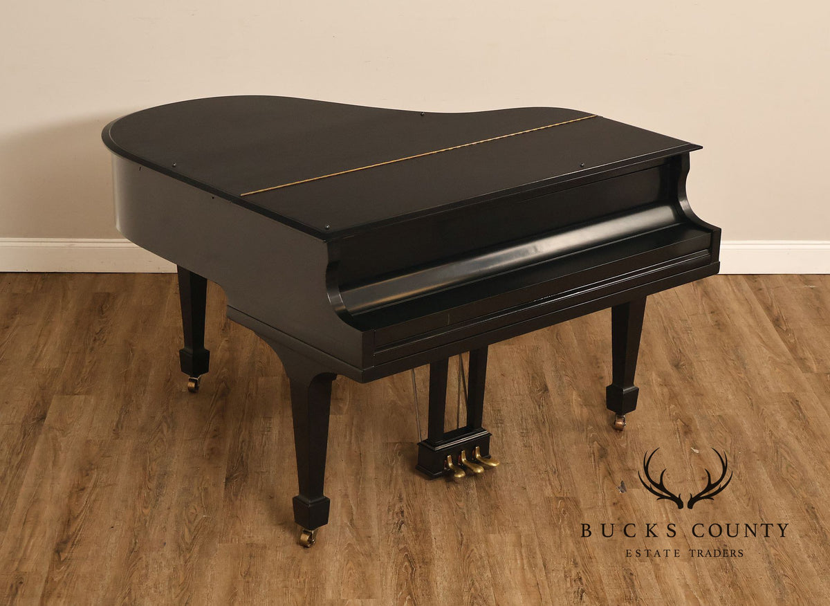 Kurtzman Ebonized Grand Piano And Duet Bench