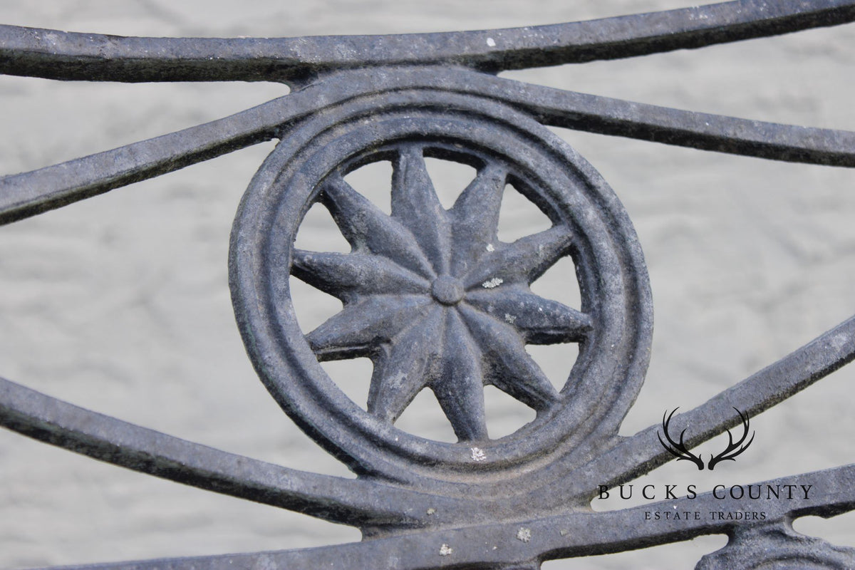 Cast Aluminum Neoclassical Style Outdoor Garden Armchair