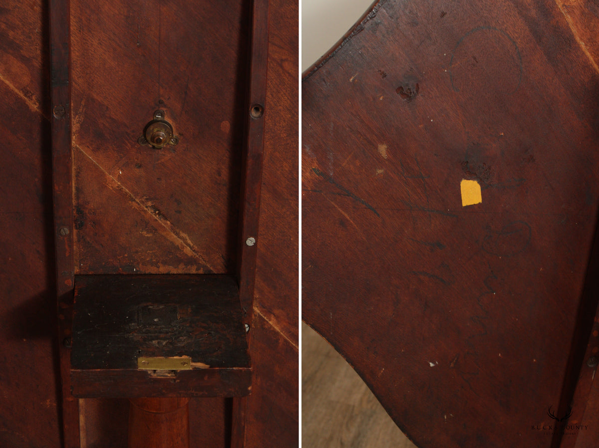 Antique Early American Cherry Tilt Top Tea Table