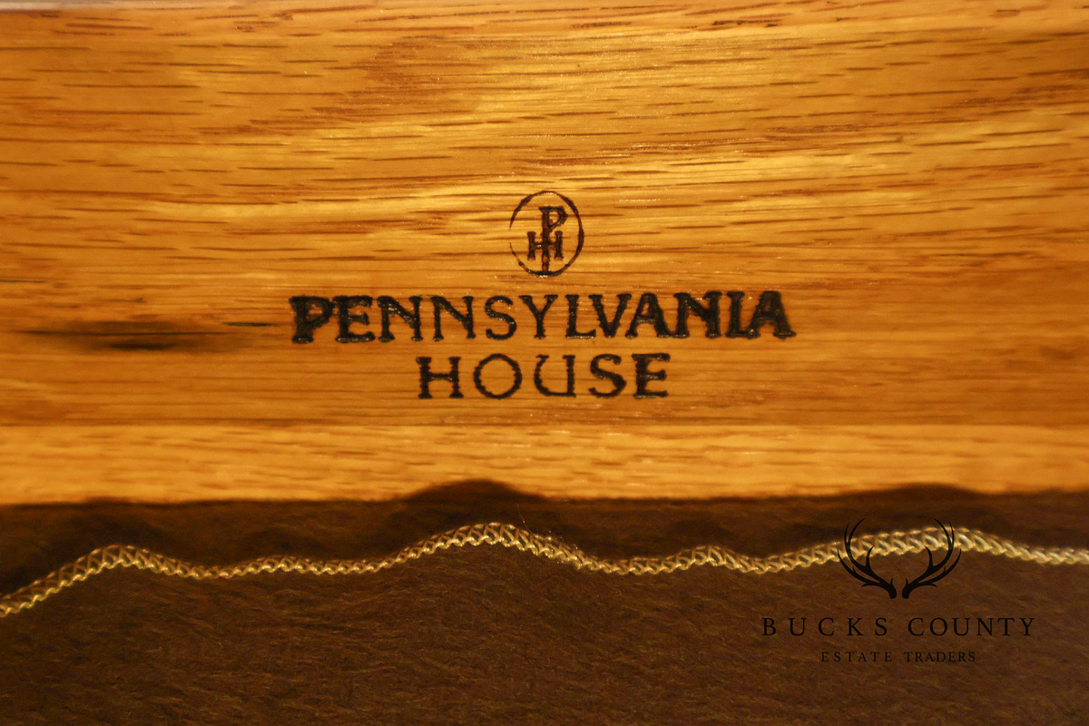 Pennsylvania House Chippendale Style Mahogany Breakfront China Cabinet