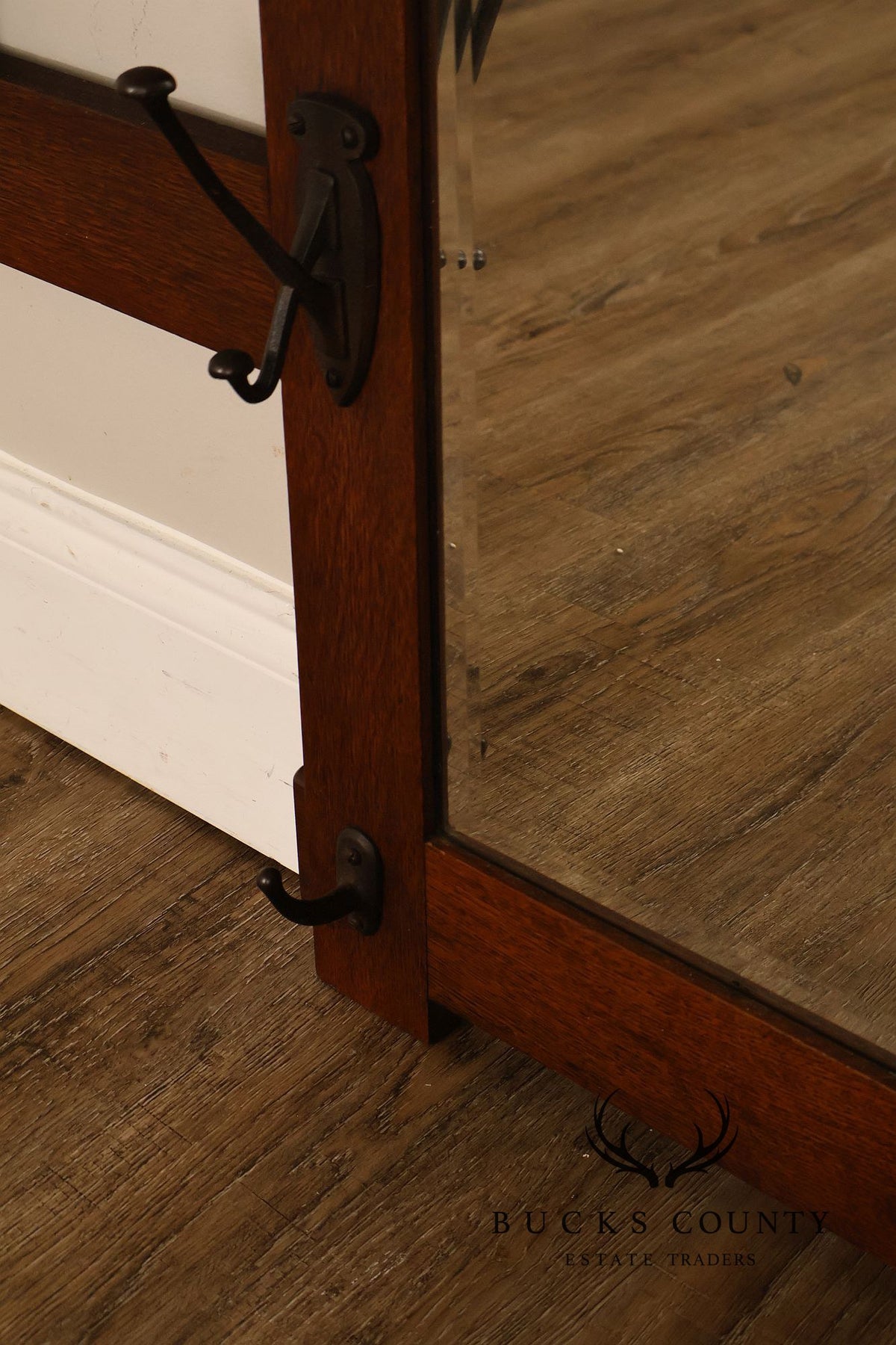 Stickley Brothers Hall Mirror Mission Style Old Coat Rack