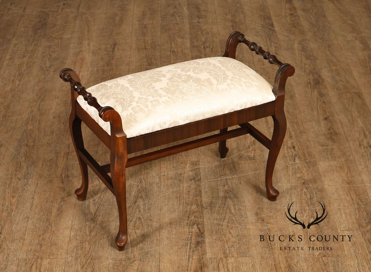 Chautauqua Cabinet Co. French Style Mahogany Bench