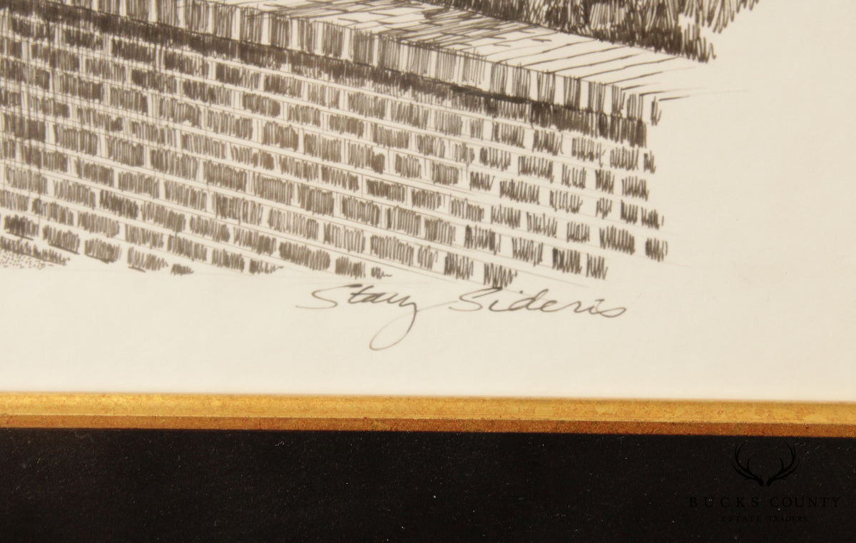 Contemporary Stacy Sideris, Pen and Ink Drawing