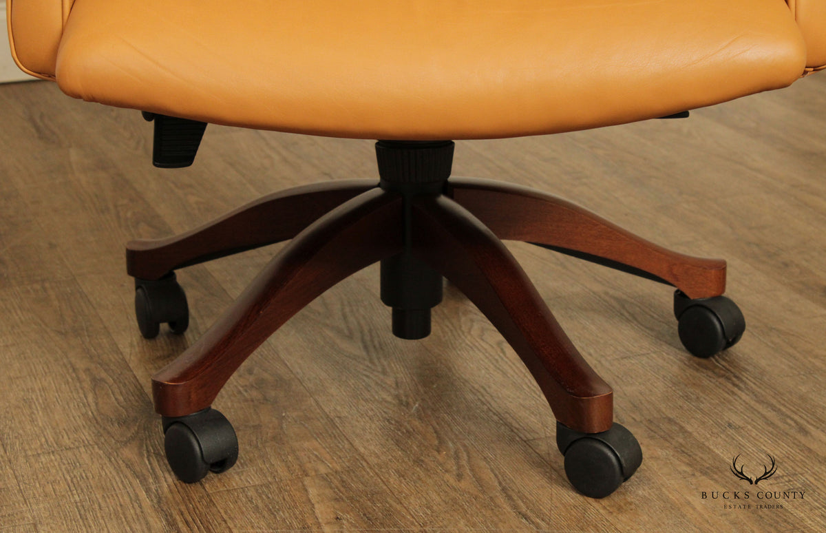 Leathercraft Tufted Leather Executive Office Armchair (L)