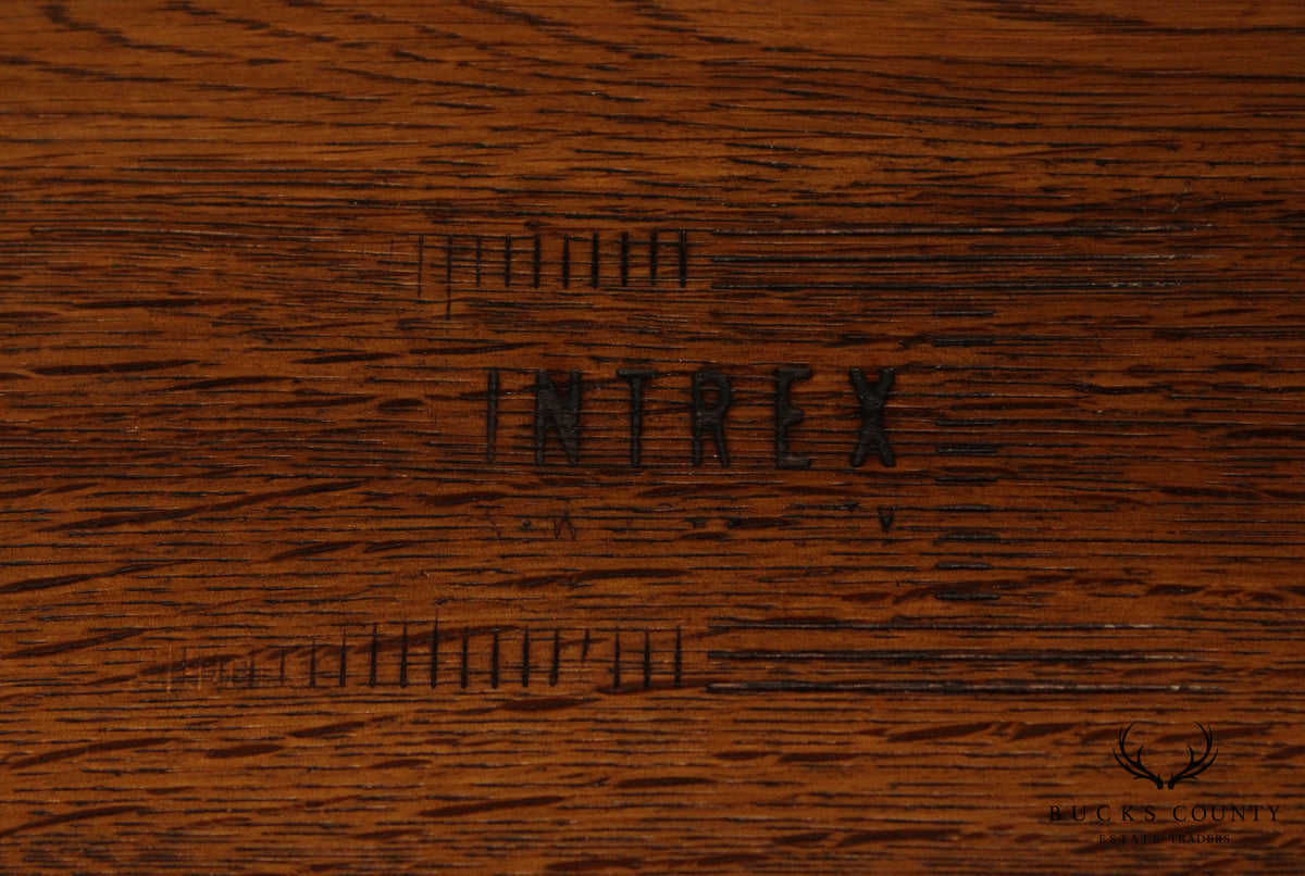 Intrex Mid Century Modern Rosewood Parsons Low Console Table