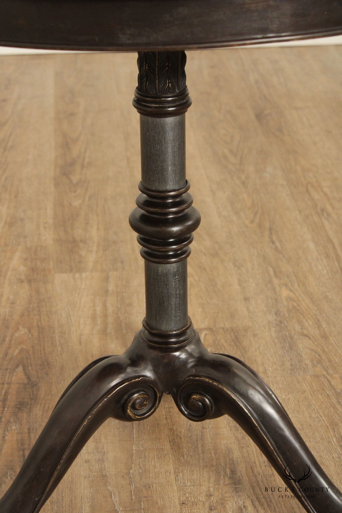 Classical Style Round Mosaic Top Bronze Side Table