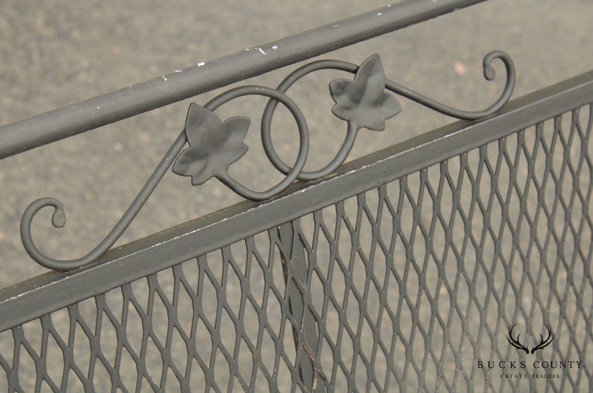Vintage Wrought Iron Garden Patio Settee