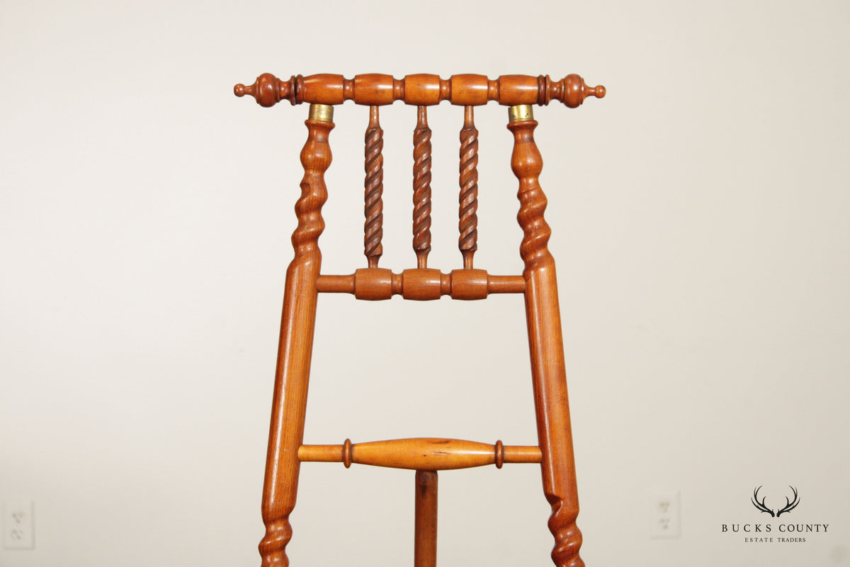 Victorian Turned Oak Display Easel