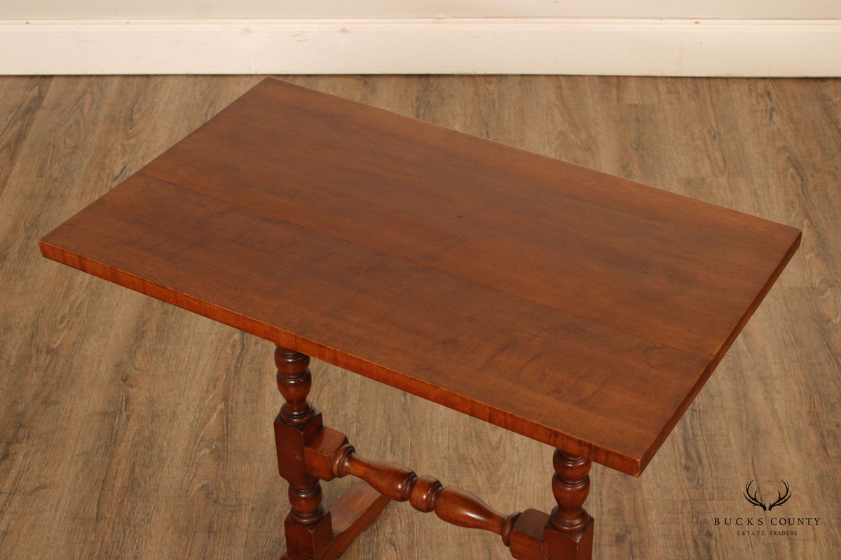 Wallace Nutting Vintage William & Mary Style Maple Side Table
