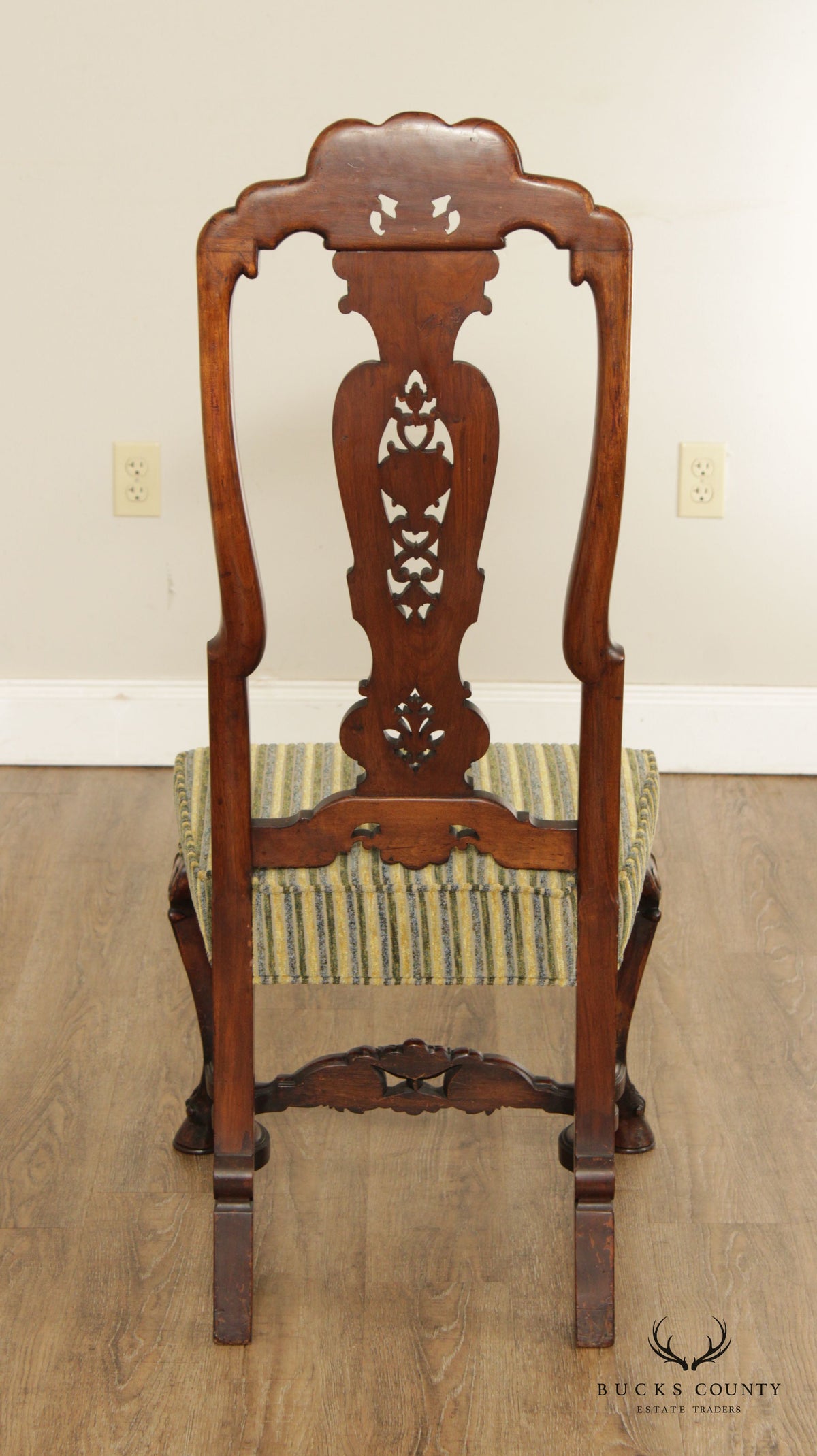 Portuguese Rococo Style Carved Dining Side Chair