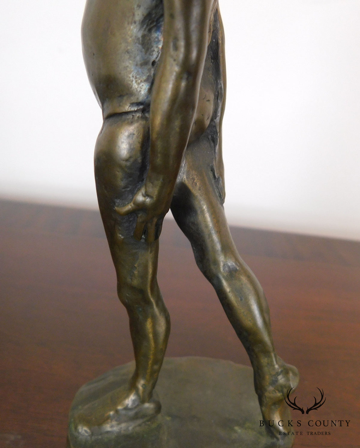 Mark Hopekins Signed "Kids Play" Pair Patinated Bronze Figurines