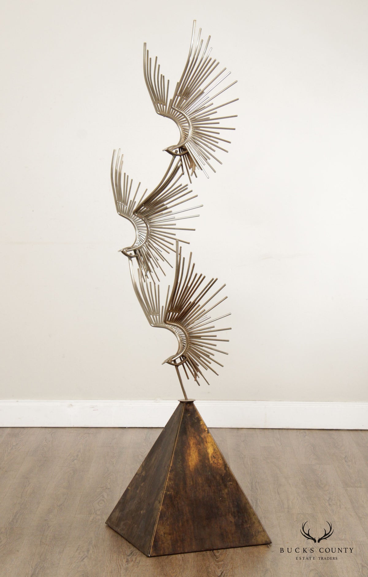 Curtis Jere Modern 'Birds in Flight' Metal Sculpture