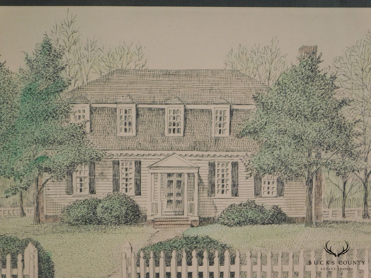 Clark M. Goff Framed Print "The Moore House, Yorktown, VA"