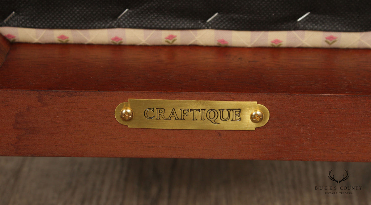 Craftique Chippendale Style Mahogany Side Chair